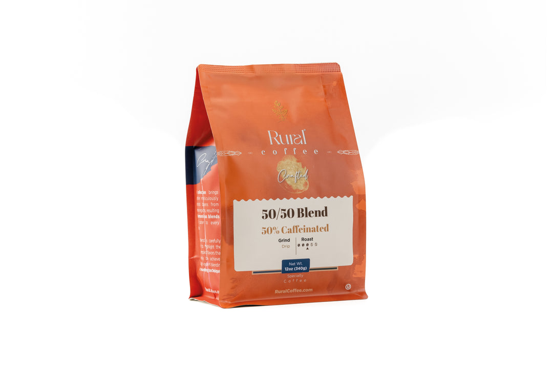 50/50 Blend: Half the Caffeine
