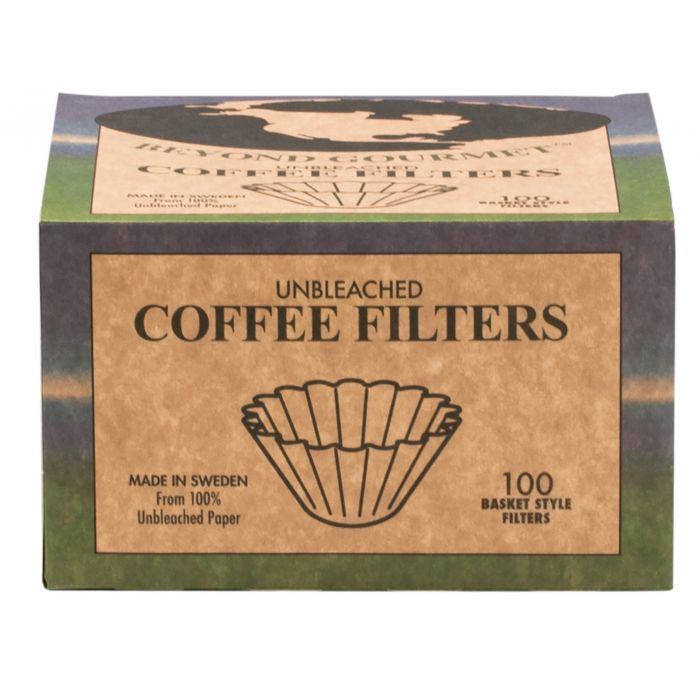 Beyond Gourmet Unbleached Basket - 100 Filters